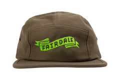 Fairdale Banner Year Camper Hat (Olive w/ Green Embroidery)