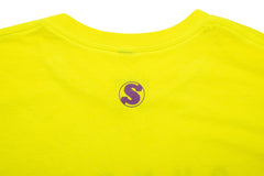 Sunday High Wave Tee (Safety Green w/ Purple Ink)